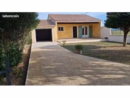 maison au calme 75m2 garage   jardin et forage