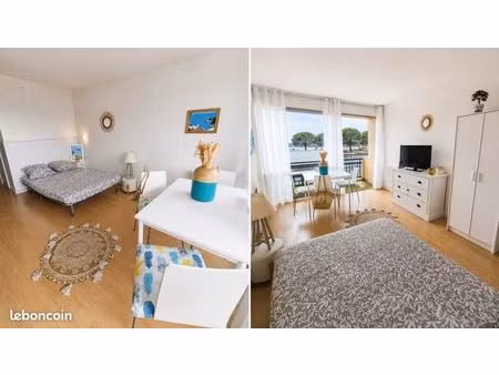 bénodet – studio cocon lumineux 21m² balcon petite vue mer – 118 000