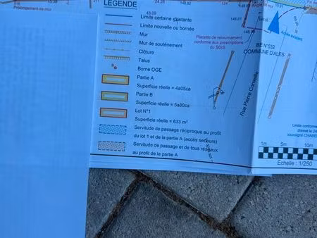 terrain constructible 633 m² – alès – clavières nord