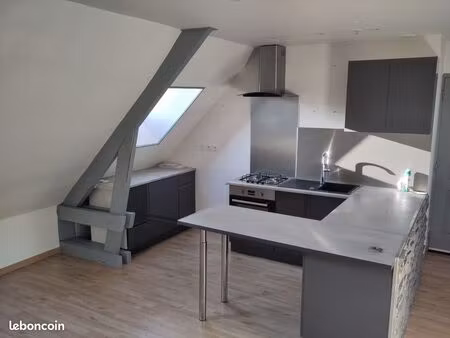 châteaudun centre — bel appartement t3 de 32 m² sous combles  rénové  cuisine équipée — 50