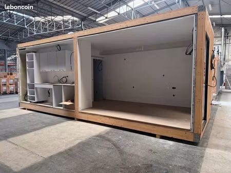 maison t4 préfabriqué ossature bois 96m2 modulaire à finir