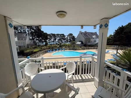 t2 au cap coz - vue imprenable piscine et mer - bien rare à saisir