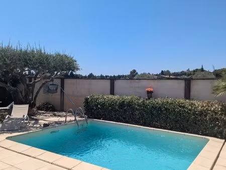 maison de plain-pied 85 m² avec piscine  vue panoramique & dépendances – rochefort-du-gard