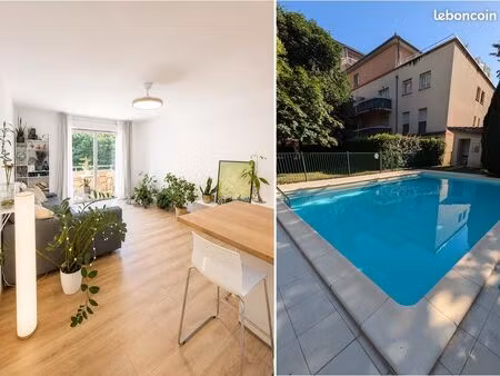 t3 récemment rénové de 64 m² avec piscine et balcon - patte d’oie