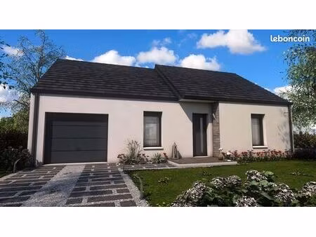 projet de construction d'une maison 65.68 m² avec terrain à saint-peran (35)