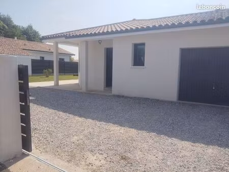 maison neuve 3ch à louer centre ville st-sever (ville haute)
