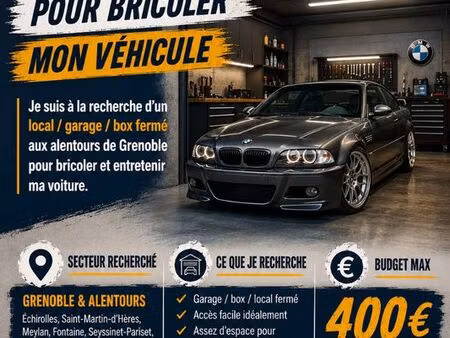 recherche garage / box / grange a louer