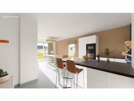 projet de construction d'une maison 76 m² avec terrain à hede (35)