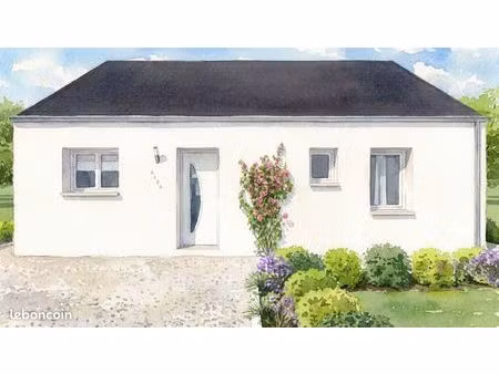 projet de construction d'une maison 70 m² avec terrain à longaulnay (35)