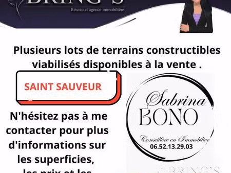 terrain 541 m² saint-sauveur
