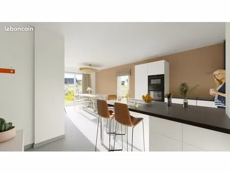 projet de construction d'une maison 76 m² avec terrain à saint-aubin-du-pavail (35)