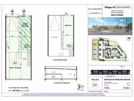 local commercial 192m2 - pornic - la blavetiere