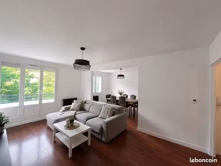 appartement t4 - rénové  77 m² avec garage  cave et balcon – aucun travaux