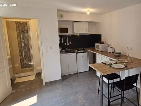 studio meublé 24 m² avec balcon et parking – proche hôpital bretonneau