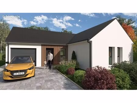 projet de construction d'une maison 80 m² avec terrain à bauge-en-anjou (49)