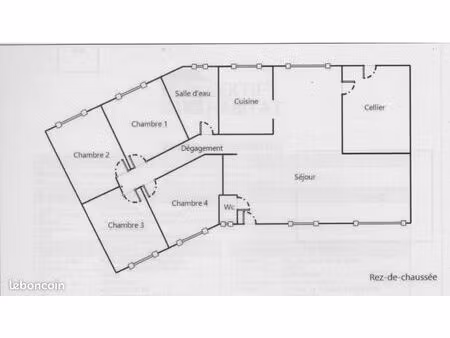 maison de plain pied avec terrain - 4 chambres