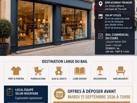 fonds de commerce thionville