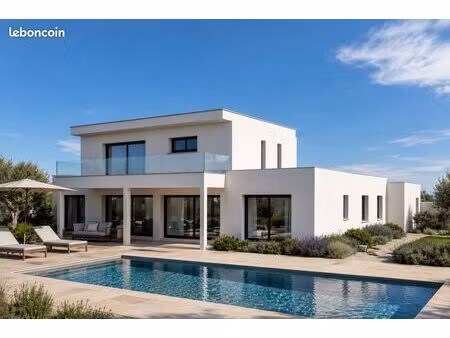 terrain d'exception de 962 m² avec projet de villa contemporaine – face à l'étang de thau
