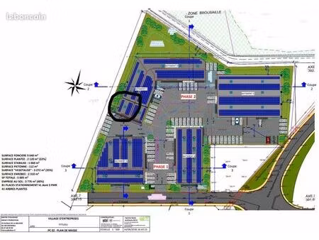 entrepot 116m² neuf village d'activite