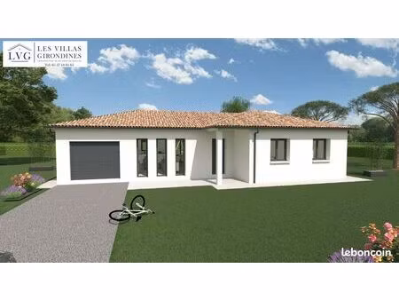 projet de construction d'une maison 101.16 m² avec terrain à saint-jean-d'illac (33)