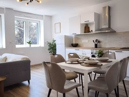 thionville - t2 refait à neuf 43 m² – jardin & 2 parkings – proche luxembourg / a31