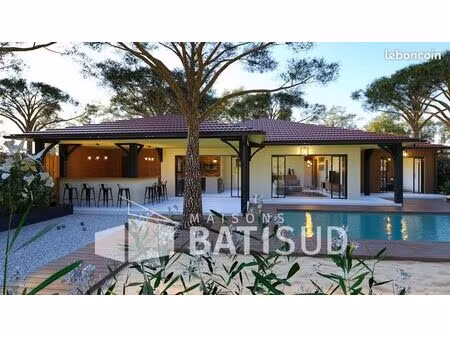 lacanau magnifique maison 105m² + terrasse couverte