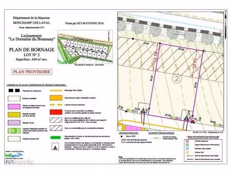 terrain 659 m² bonchamp les laval