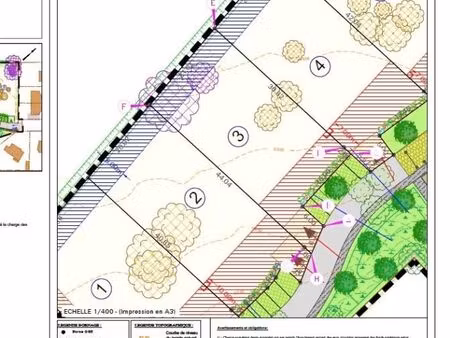 terrain 849 m² l huisserie