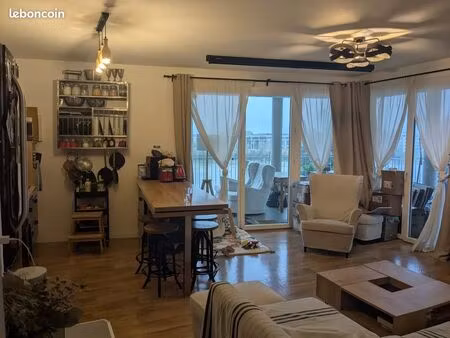 location meublée - appartement 3 pièces - 61 m² - nantes – vue loire proche gare sud