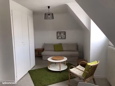 studio meublé 29m2/sol 595 chauff. compris calme