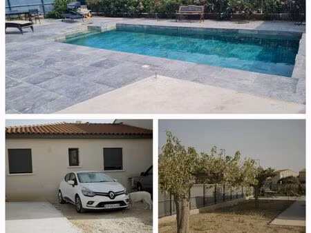 maison 3 faces avec piscine
