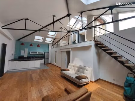 loft 120 m² à vendre – wazemmes (lille) – sauna  garage  terrasse – 359 900