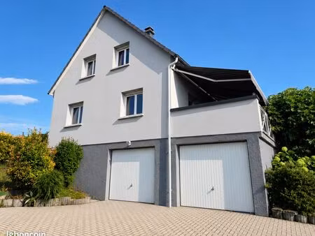maison individuelle t4 à pfulgriesheim — vue dégagée  sous-sol 70m²  grande terrasse & jar