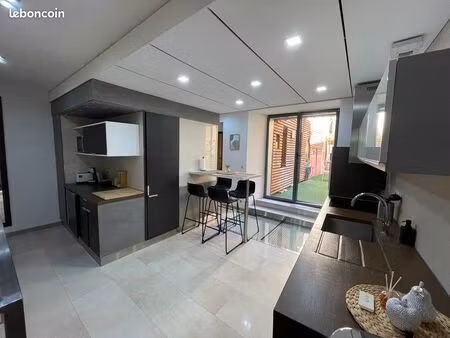 appartement d’architecte meublé 3 pièces – 70 m² – hyper-centre de thonon-les-bains