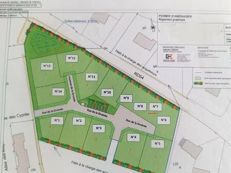 terrain 633 m² la flèche
