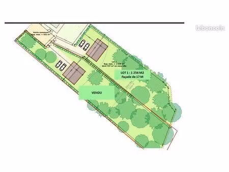 terrain 1 256 m² pommeuse