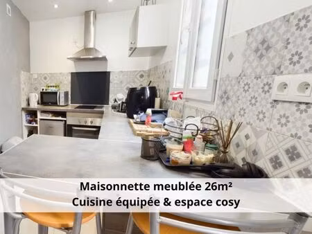 maisonnette meublée 26 m² - bail étudiant
