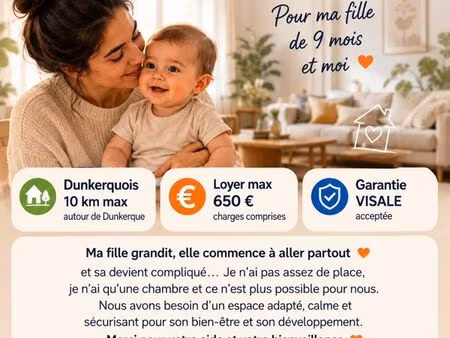 recherche appartement pour ma fille et moi