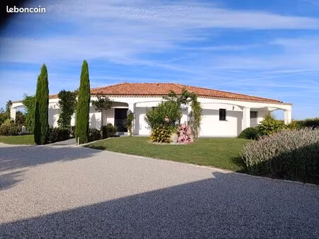 maison de plain-pied 170 m² avec piscine et terrain arboré de 2 001 m² – montbeton (82)