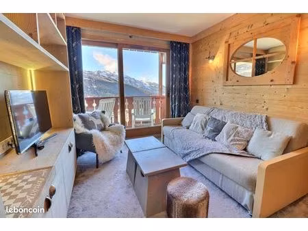 t2 cabine 50 m² avec parking couvert – balcon ouest – résidence skis aux pieds