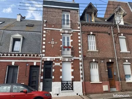 vente | maison de ville | 6p | 4ch | 92 m² | le tréport | expo nord-est | balcon