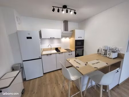 très bel appartement avec balcon  cave et parking privatif  t2 de 45 m² entièrement refait