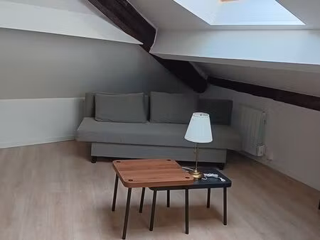 grand studio meublé de 19m² (47m² au sol) hyper centre ville
