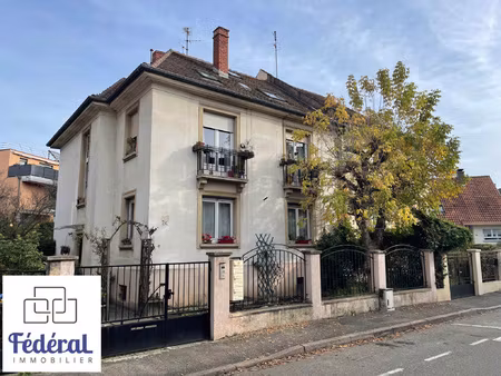 schiltigheim f3 de 74m2 rdc  avec balcon et grand jardin dan