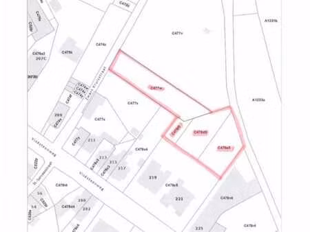 lot 2: terrains situes a l'arriere en bloc