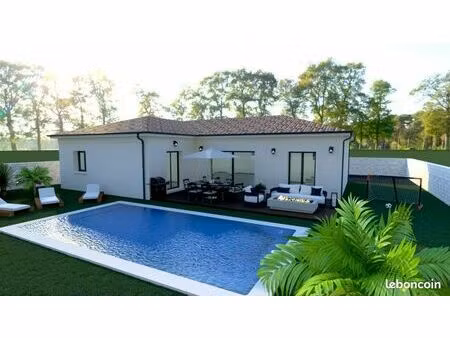 fonsorbes à saisir villa 120m2 sur terrain plat et viabilisé de 1002 m2