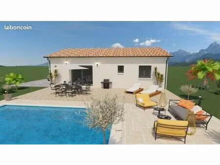 villa plein pied 100 m2 t4 sur terrain de 844m2