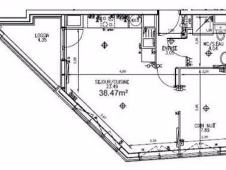 location appartement t1 à nantes (44000) : à louer t1 / 38m² nantes