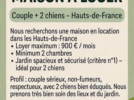 recherche maison en location haut de france