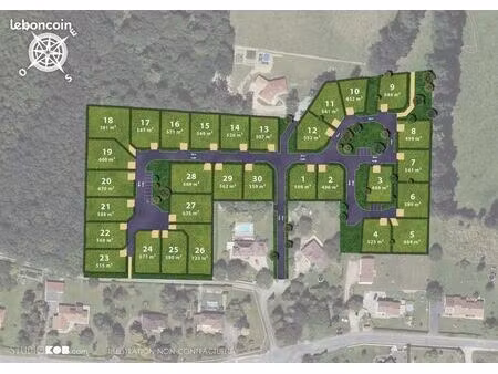 terrain 496 m² feytiat
